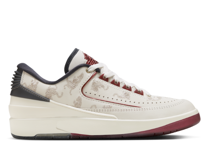 Air Jordan 2 Low Retro White University Red Black (W) - FD4849-106